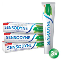 Sensodyne Fluoride Zubní pasta 3 x 75 ml