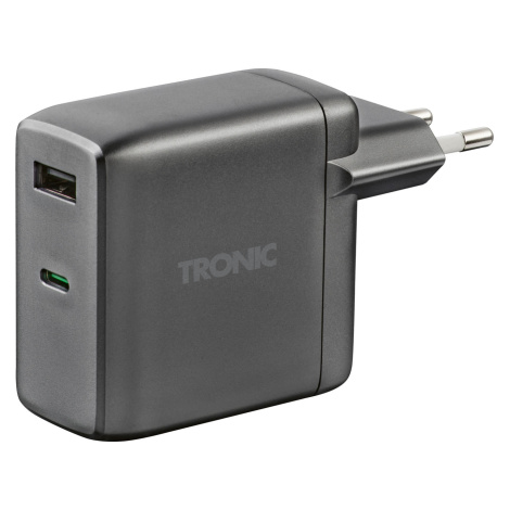 Tronic® Duální power nabíječka Usb-C PD 60W, GaN (antracitová)