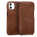 Pouzdro na iPhone 12 Mini kožené Obal slim case book Hnědá Movear