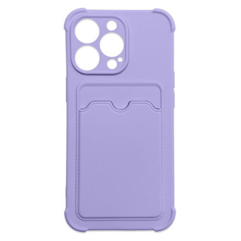 Silikonové pouzdro AirBag s kapsou na iPhone 13 Pro MAX 6.7" purple