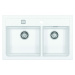 SET ALVEUS ATROX 50/11+ BATERIE ROXA 11 - obdélníkový bílý granitový dvoudřez 790x500x200 mm v s
