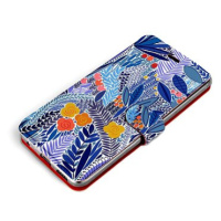 Mobiwear Flip pouzdro pro Apple iPhone 13 - MP03P Modrá květena