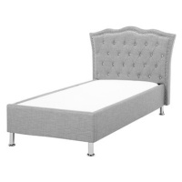 BELIANI postel Chesterfield METZ 90 × 200 cm, šedá