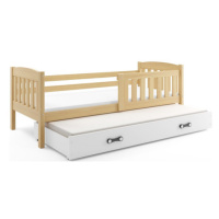 Dětská postel KUBUS s výsuvnou postelí 90x200 cm - borovice