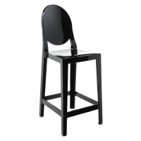 Kartell - Barová židle One More nízká, černá