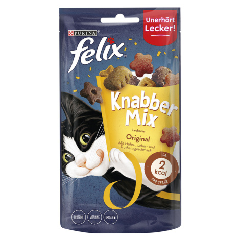Felix snacky, 4 balení, 3 + 1 zdarma! - Knabber Mix: Mix Original (4 x 60 g)