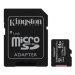 Paměťová karta Kingston Micro 64GB Class 10 UHS-I s adaptérem SD2