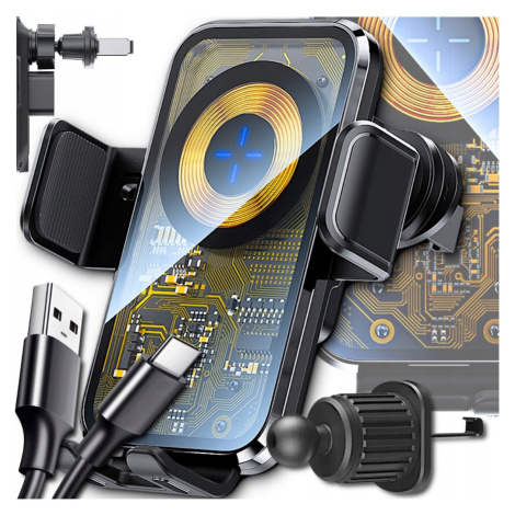 Držák Do Auta Indukční Nabíječka Qi 15W Pro Iphone 13 14 15 Pro Max