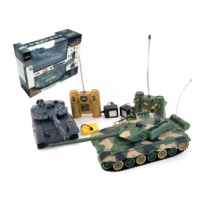 Tank RC 2 ks 33 cm + dobíjecí pack tanková bitva se zvukem se světlem