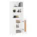 vidaXL Skříň highboard bílá 69,5 x 34 x 180 cm kompozitní dřevo