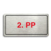 Accept Piktogram "2. PP" (160 × 80 mm) (stříbrná tabulka - barevný tisk)