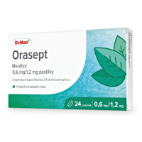 Dr. Max Orasept Menthol 0,6 mg/1,2 mg 24 pastilek