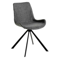 Estila Designová otočná jídelní židle Urbano šedá 82cm