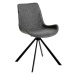 Estila Designová otočná jídelní židle Urbano šedá 82cm