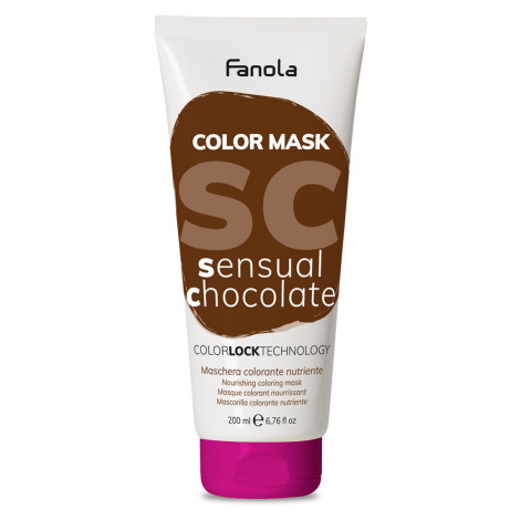 Fanola Color Mask - barevné masky Sensual Chocolate (čokoládová), 200 ml