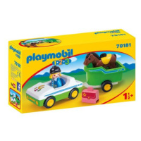 Playmobil Auto s přepravníkem na koně