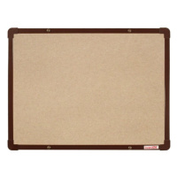 BoardOK Tabule s textilním povrchem 60 × 45 cm, hnědý rám