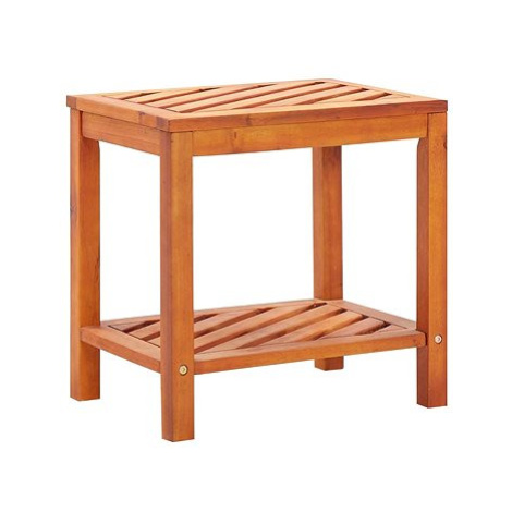 Odkládací stolek z masivního akáciového dřeva 45 × 33 × 45 cm SHUMEE