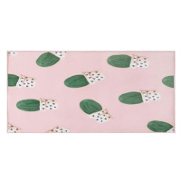 Růžový koberec se vzorem kaktus 80 x 150 cm. ELDIVAN, 176428
