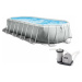 Zahradní bazén INTEX 26798 Prism Frame Oval 610 x 305 x 122 cm kartušová filtrace