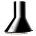 Klarstein Noir Prima, černý, 60 cm, 430 m3/h, retro komínový odsavač par, nerez