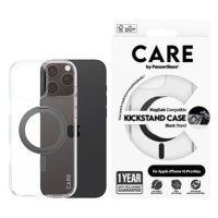 PanzerGlass CARE kryt Apple iPhone 16 Pro Max MagSafe KickStand čirý/černý + záruka proti žloutn