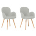 Dvě čalouněné židle v šedé barvě BROOKVILLE, 85523