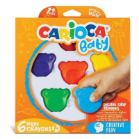 CARIOCA dětské voskovky Teddy Crayons 6 ks