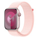 Apple Watch Series 9 Cellular 45mm Růžový hliník se světle růžovým provlékacím řemínkem Růžová