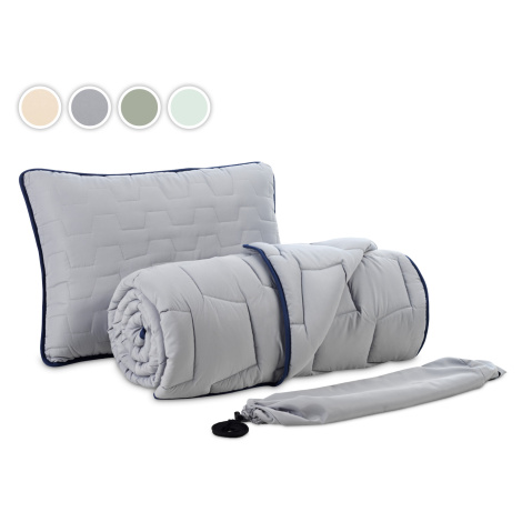 Dormeo Adaptivego sada polštář a přikrývka + brašna 140x200 cm krémová