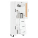 vidaXL Skříň highboard bílá 69,5 x 34 x 180 cm kompozitní dřevo