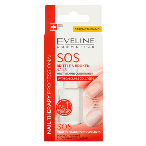 Eveline Cosmetics Nail Therapy Professional SOS multivitaminový kondicionér s vápníkem 12ml