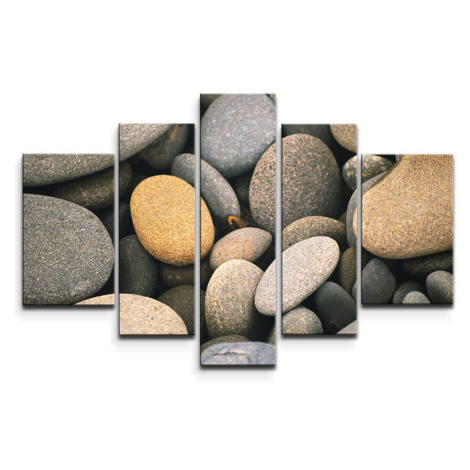 Obraz - 5-dílný Kameny - 125x90 cm