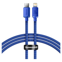 Baseus Crystal Shine odolný opletený kabel USB-C / Lightning 20W 2m blue