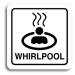 Accept Piktogram "whirlpool II" (80 × 80 mm) (bílá tabulka - černý tisk)