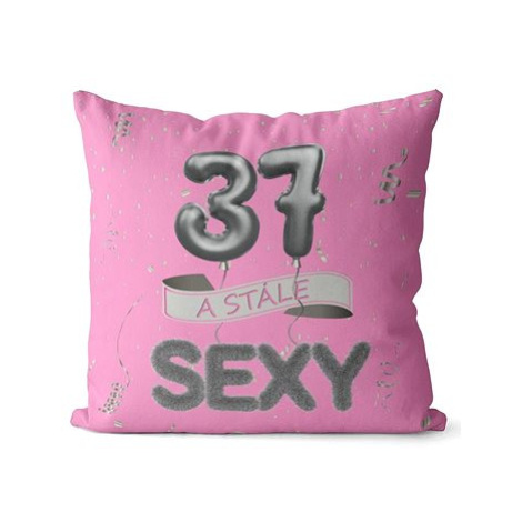 Impar polštář růžový Stále sexy věk 37