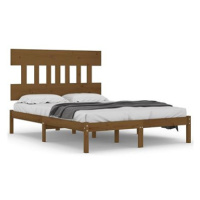 Rám postele medově hnědý masivní dřevo 120 × 200 cm, 3104736