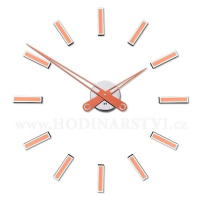 Designové nalepovací hodiny Future Time FT9600CO Modular copper 60cm