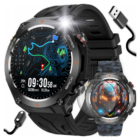 Chytré Hodinky Pánské Gps Vodotěsné Sport Smart Watch Hovory Puls Bp Menu Pl