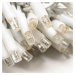 DecoLED LED světelný řetěz - 100m, teple bílá s FLASH efektem, 1000 diod, bílý kabel