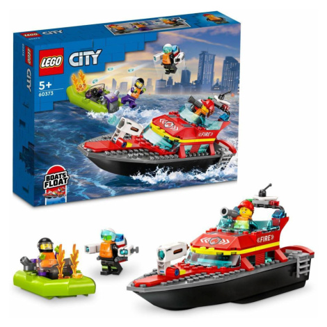 Lego® city 60373 hasičská záchranná loď a člun