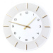 KARE Design Nástěnné hodiny Lio - bílé, Ø60cm