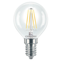 CENTURY LED FILAMENT MINI GLOBE ČIRÁ 4W E14 2700K 470Lm 360d 45x76mm IP20 CEN INH1G-041427