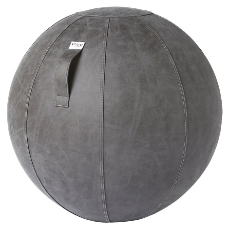 VLUV Sedací míč VEGA, veganská kůže, 700 - 750 mm, tmavá šedá