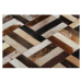 Luxusní koberec z kůže typ patchworku 70x140 cm TK3316