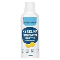 Allnature Kyselina citronová roztok 1000ml