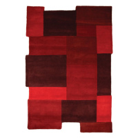 Flair Rugs koberce DOPRODEJ: 90x150 cm Kusový koberec Abstract Collage Red - 90x150 cm