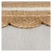 Flair Rugs koberce Kusový koberec Grace Jute Natural/White - 160x230 cm