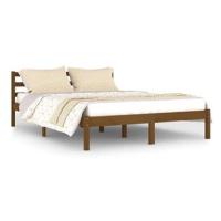 Rám postele masivní borovice 140 × 200 cm medově hnědý, 810433