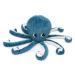 Les Déglingos Plyšová chobotnice - máma s miminkem barva: Modrá